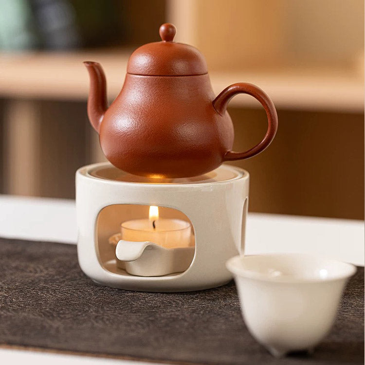 Tranquility | Portable Zisha teapot with candle stove set - Teaware Space
