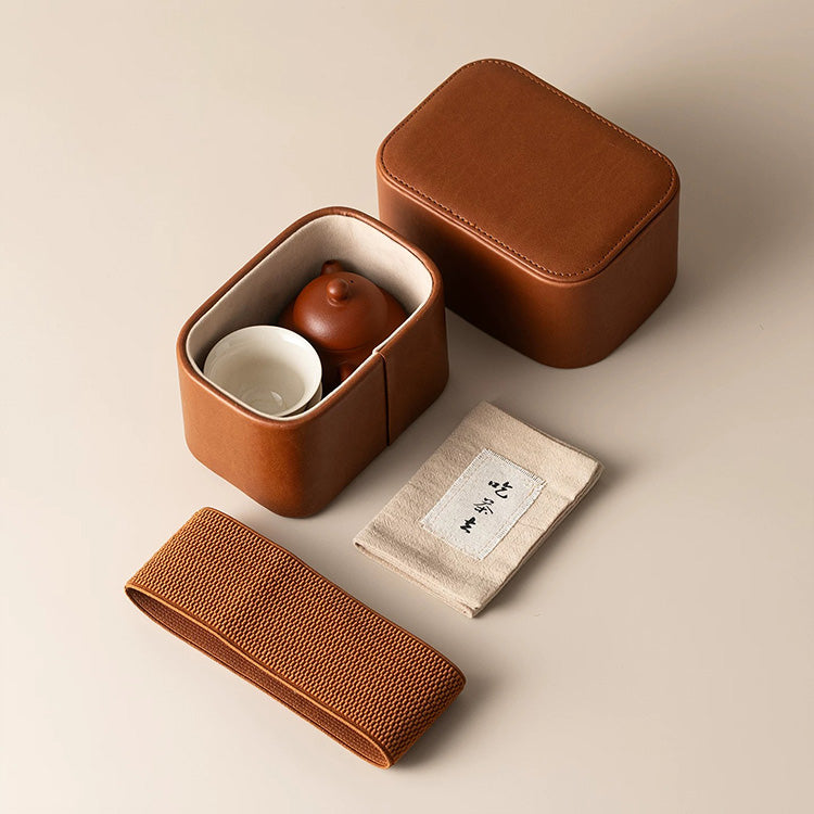 Zen of Tea | Travel Zisha teapot set for two - Teaware Space