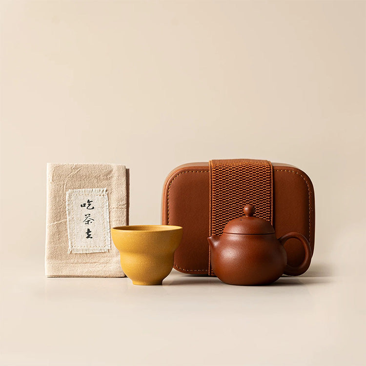 A Moment of Zen | Portable Zisha teapot set for one - Teaware Space