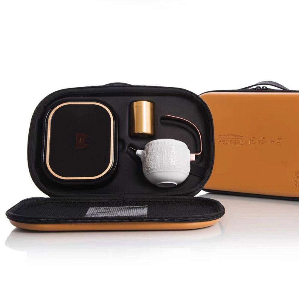 Business travel tea set for 4 Moon box