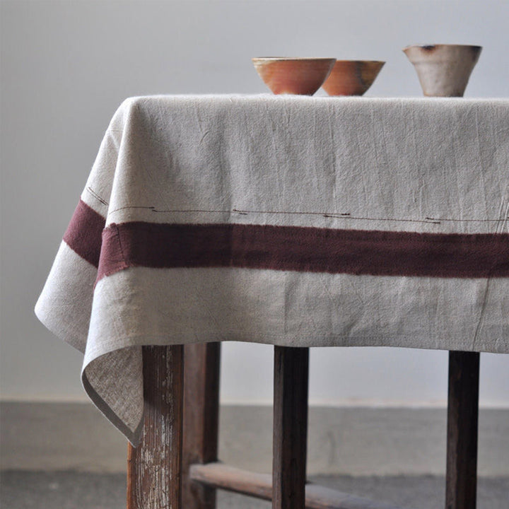 Custom Rustic Linen Tablecloth