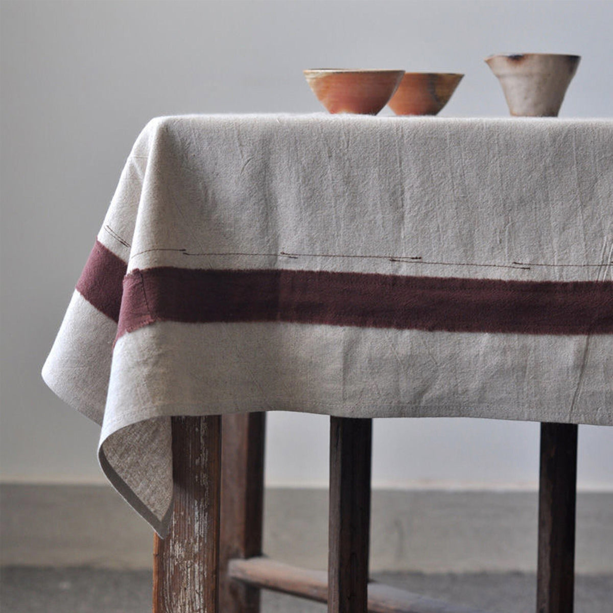 French style Textiles Rustic Linen Tablecloth - Teaware Space