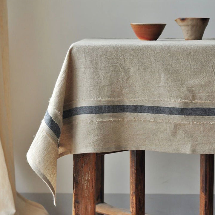 French style Textiles Rustic Linen Tablecloth