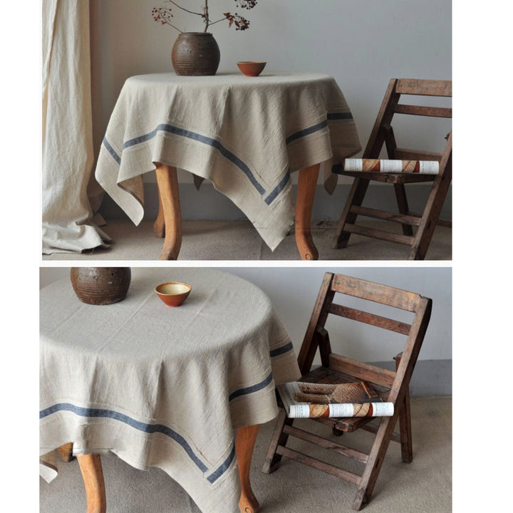 Custom Rustic Linen Tablecloth