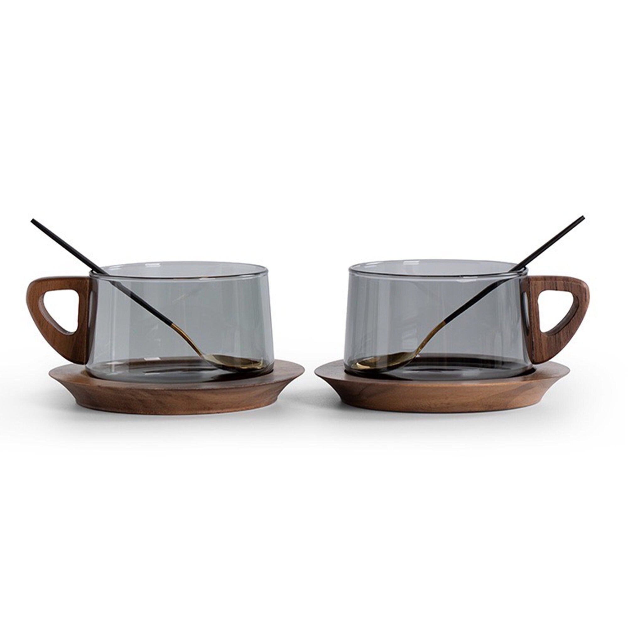 Custom family coffee mug with saucer set | Personalized name mug - Teaware Space