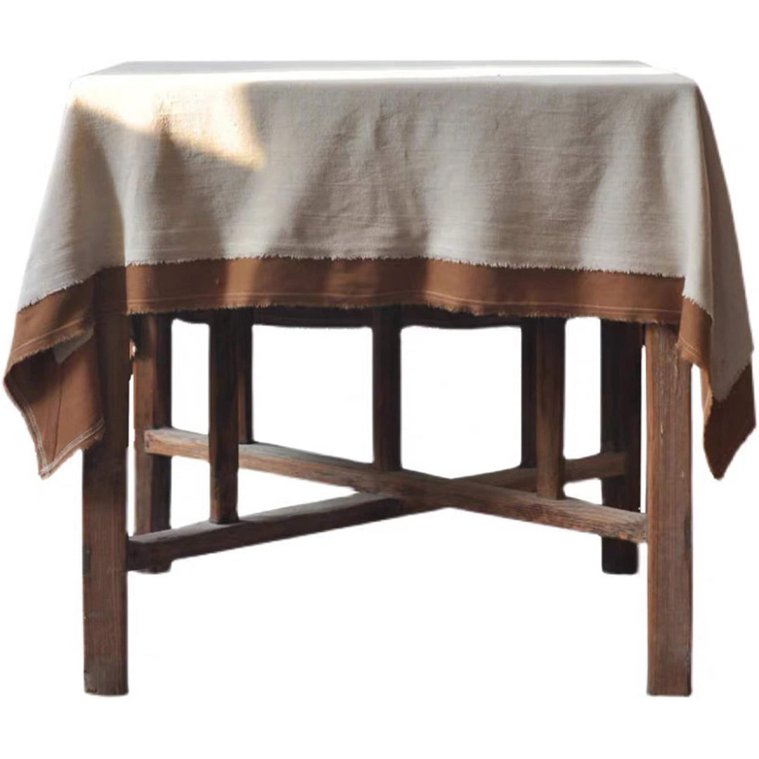 Custom size natural cotton Linen Tablecloth | Vintage table setting decor | housewarming gift