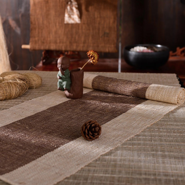 Custom size long rustic Linen table runner | Vintage coffee decor