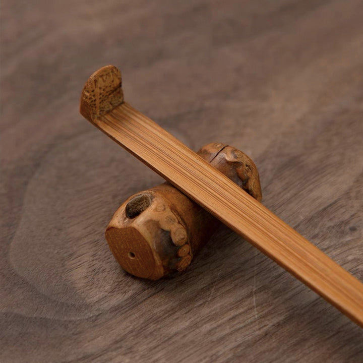 Handmade tea maker tools| Natural Bamboo Tea Ceremony Set of 4 - Teaware Space