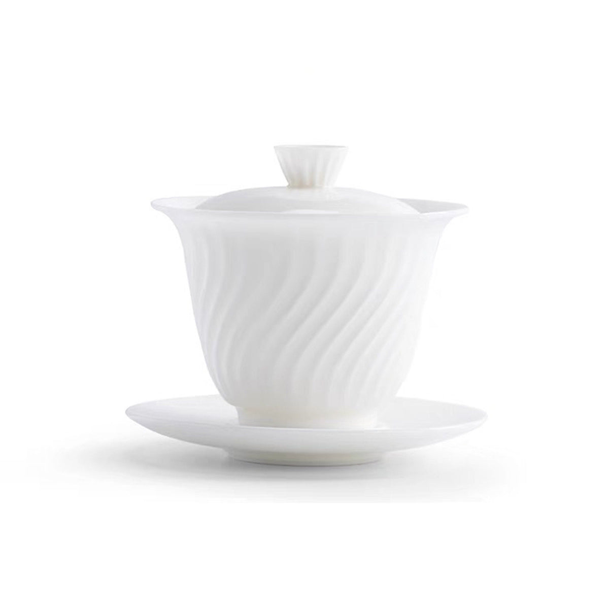 Handmade 110ml minimal gaiwan tea set  | 1 teapot, or with 2 cups | Birthday/wedding gift - Teaware Space