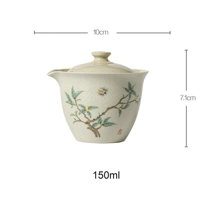 Handmade Vintage 150ml teapot with infuser and lid| Dining decor| Birthday gift