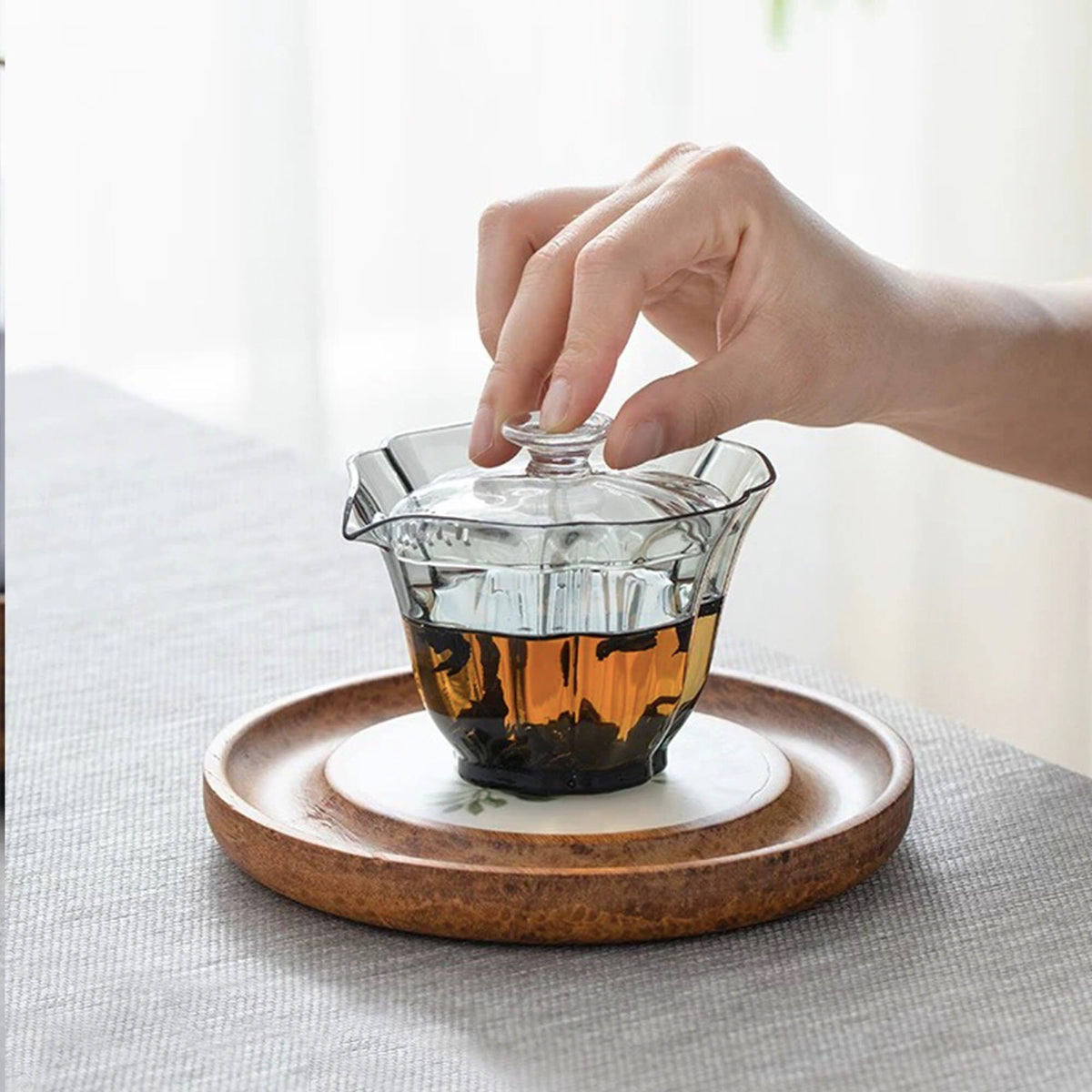 Mettle - Kungfu Glass gaiwan teapot - Teaware Space