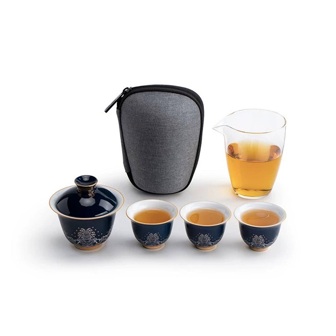 Vintage gongfu gaiwan tea set