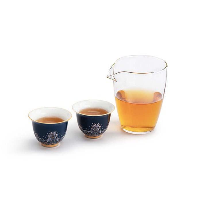Personalized Chinese travel gaiwan tea set for two | Tea on the go
