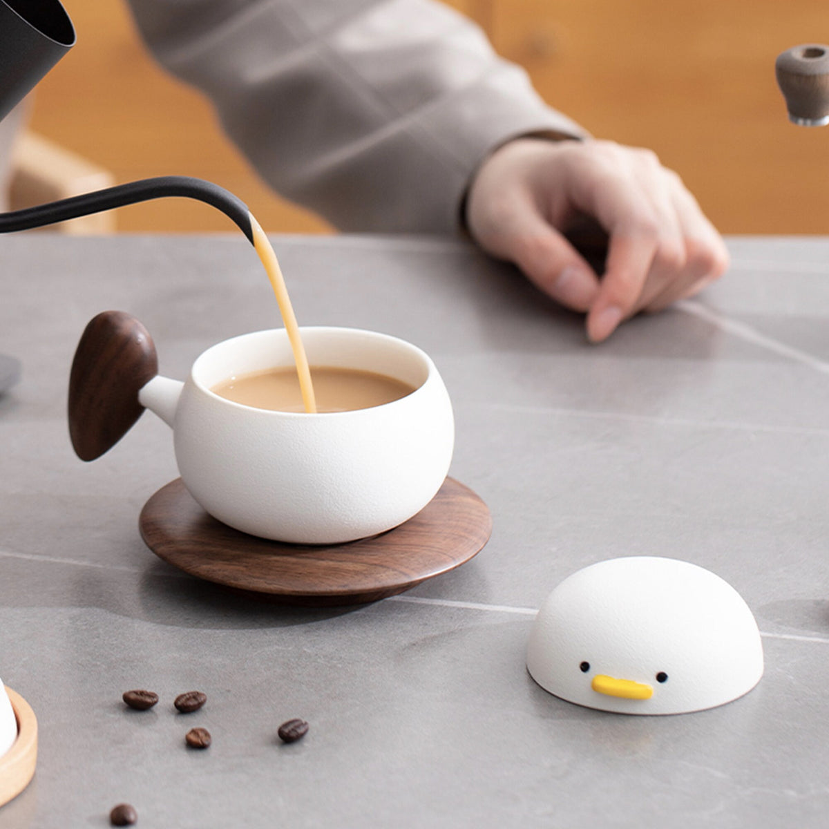 Ceramic duck mug set - Teaware Space