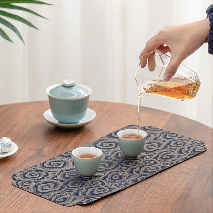 Waterproof vintage tea/coffee table runner | plate  mat| table decor | Housewarming gift