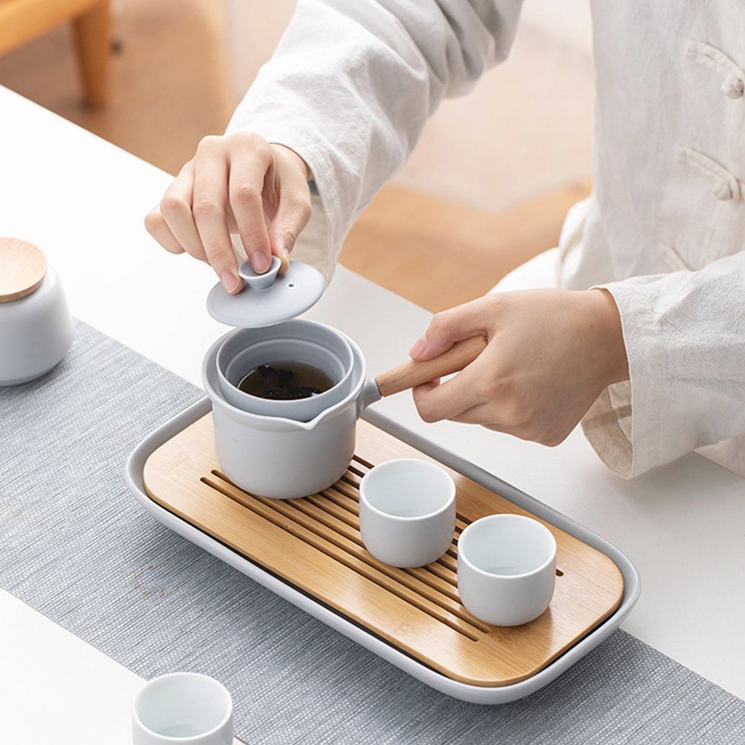 Custom unique Chinese teapot set with tray | Dining boho decor |Wedding/Housewarming gift for tea lovers