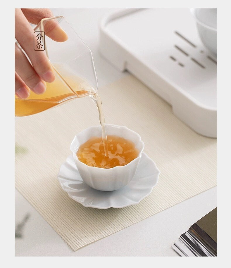 Unique vintage  Flower tea cup with saucer  | Tea ceremony decor |Birthday gift