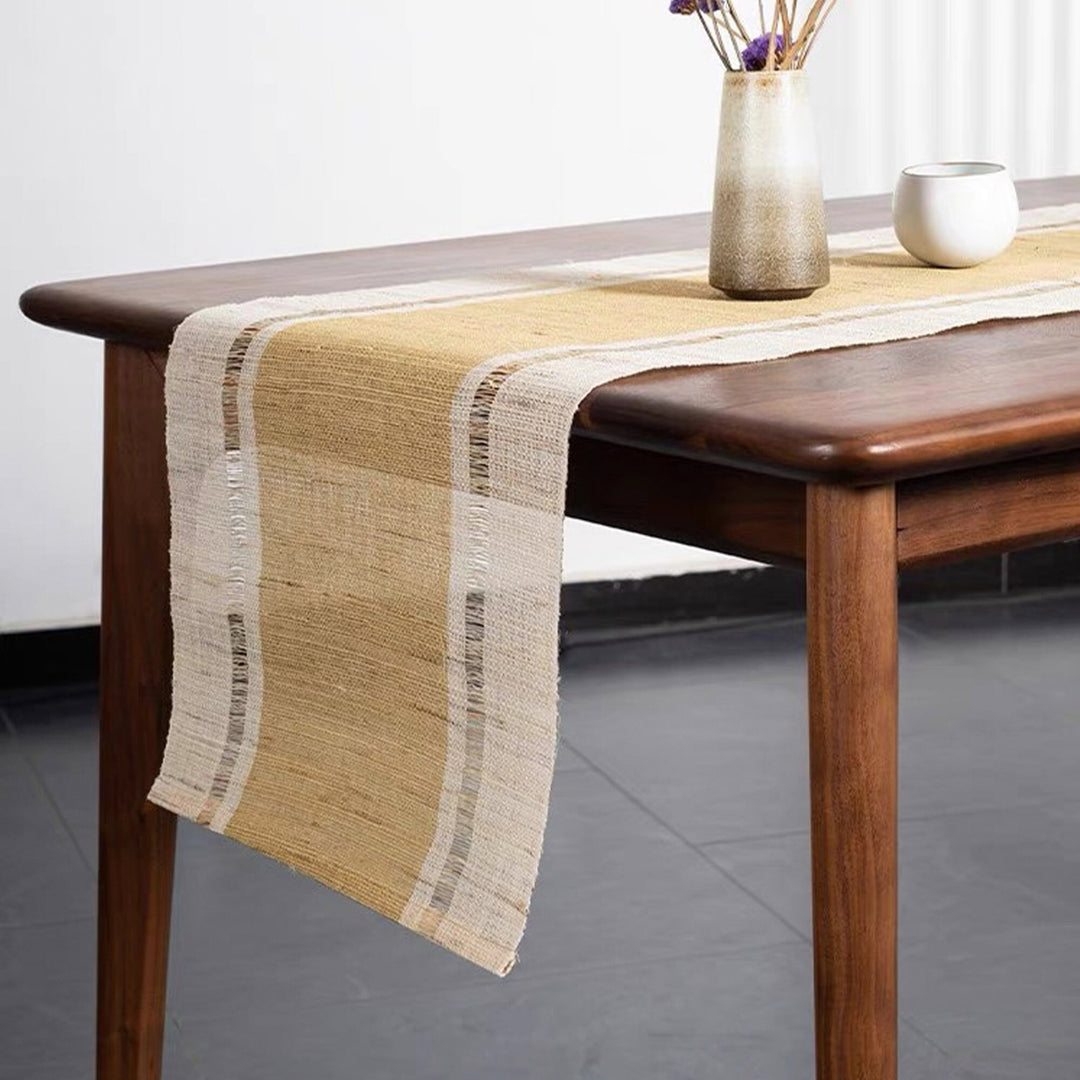 Custom Size Natural Linen long tea/coffee Table runner | Zen style Table decor | Birthday gift - Teaware Space