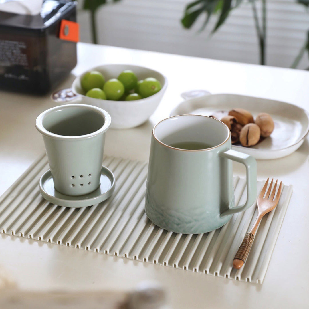 Tasse à thé vintage personnalisée avec infuseur | tasse de café