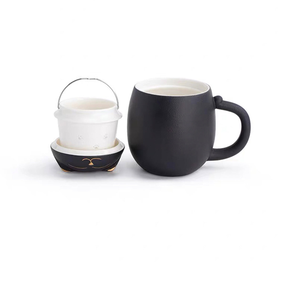 Personalized gift for cat lover | lucky cut cat mug - Teaware Space