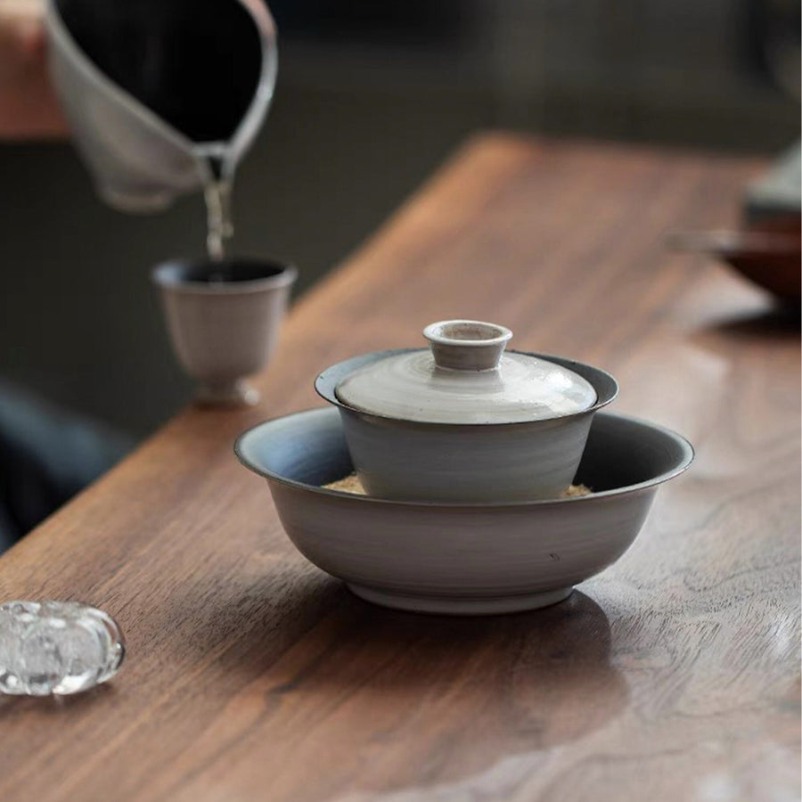 Unique Vintage Hand-crafted Gaiwan tea set - Teaware Space