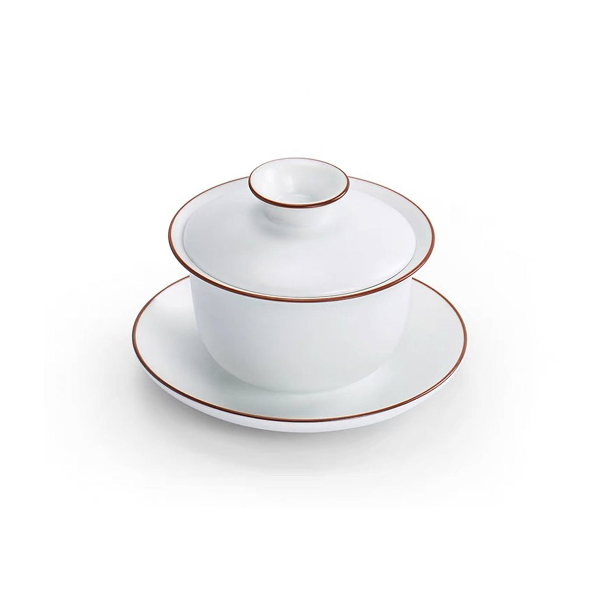 Custom  white Porcelain Gaiwan tea set | Dining table decor | Wedding gift for tea lovers - Teaware Space