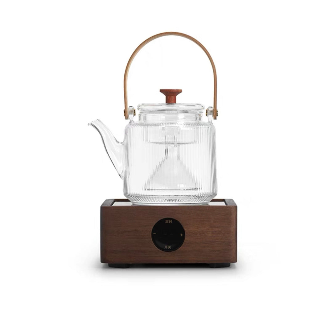 Glass 24/27oz Glass tea kettle with Multifunctions Electric stove