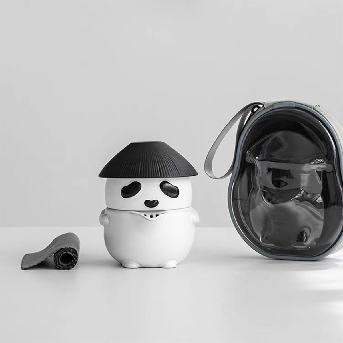 Cute Panda travel tea set for two - Teaware Space
