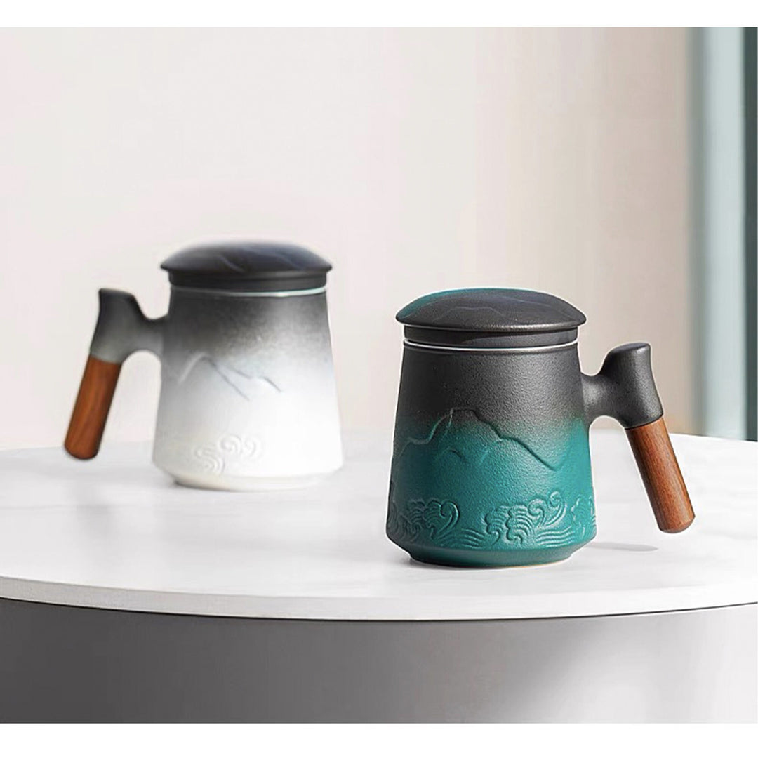 Japanese Hand-crafted tea mug with infuser