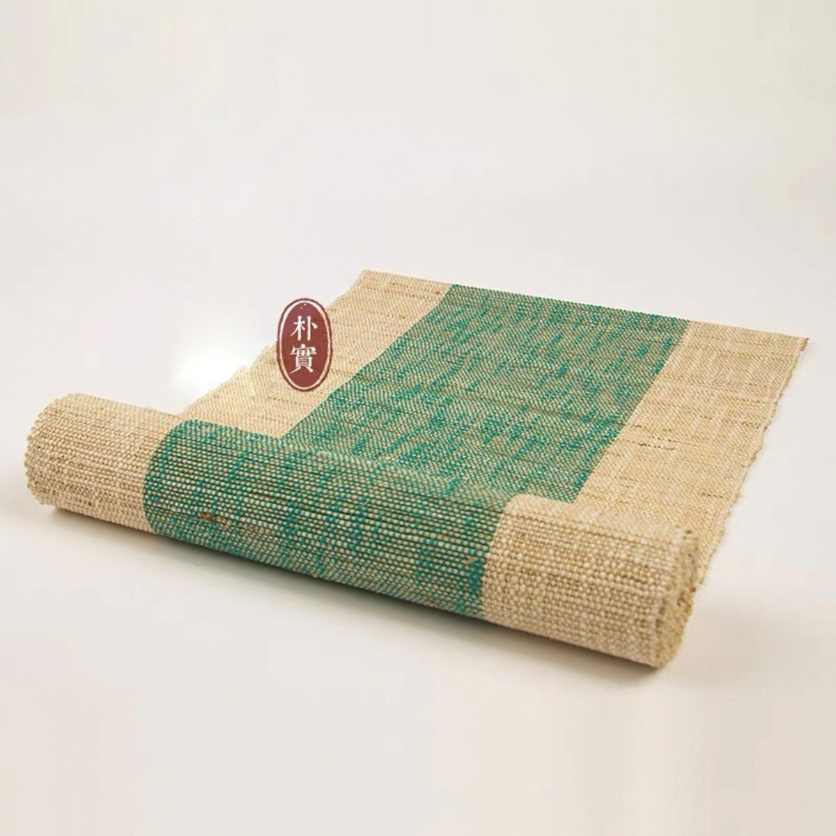 Xmas themed  Natural Linen long table runner | Custom size Hand-braided boho tea table cover | Housewarming gift - Teaware Space
