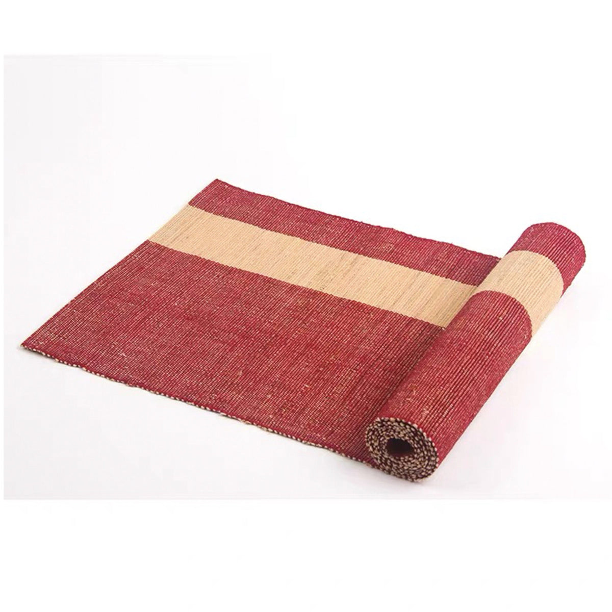 Handmade jute linen table runner for Christmas New Year