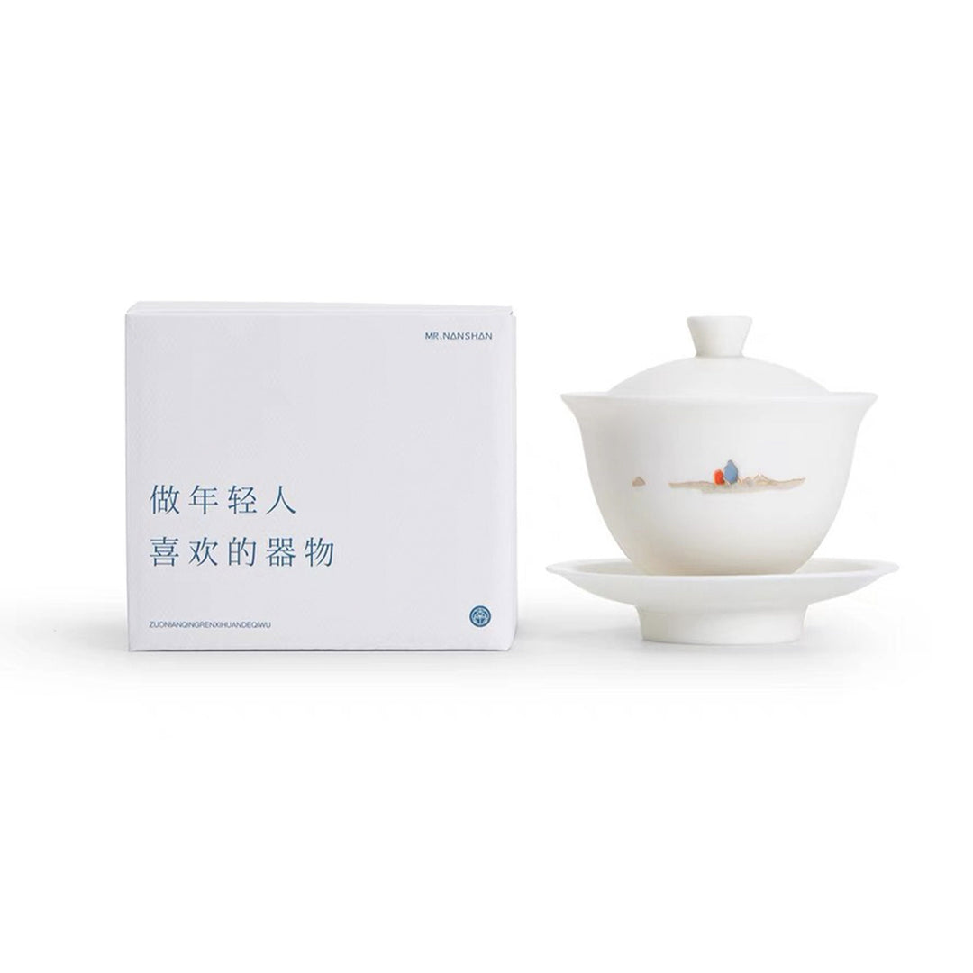 Chinese Sancai Gaiwan tea set