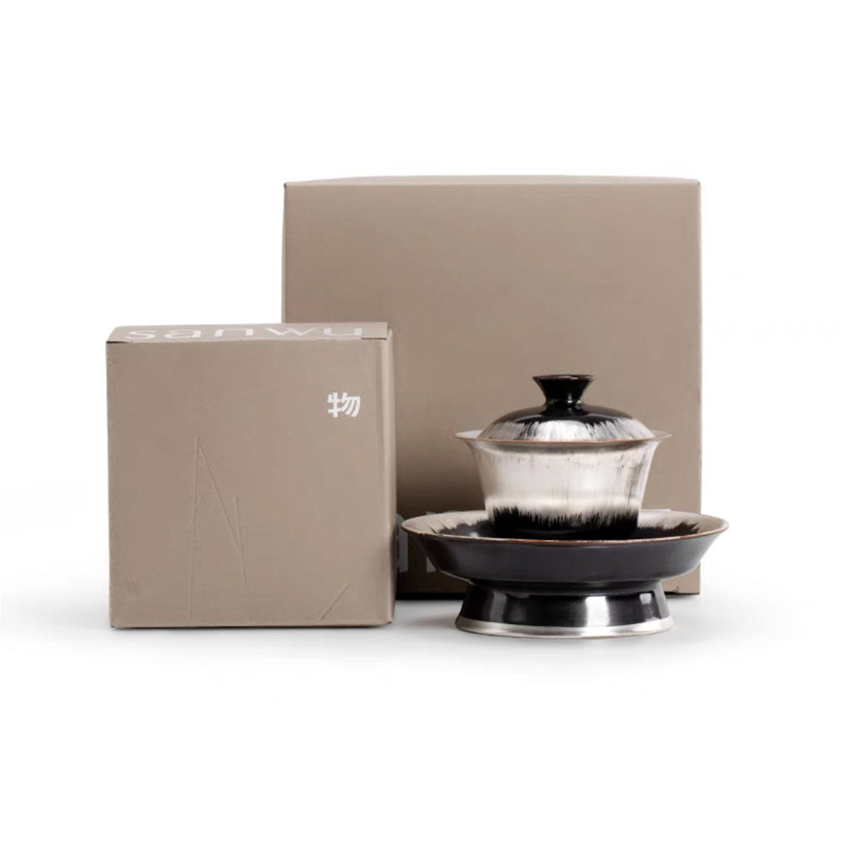 Vintage Hand-painted Gaiwan tea se - Teaware Space