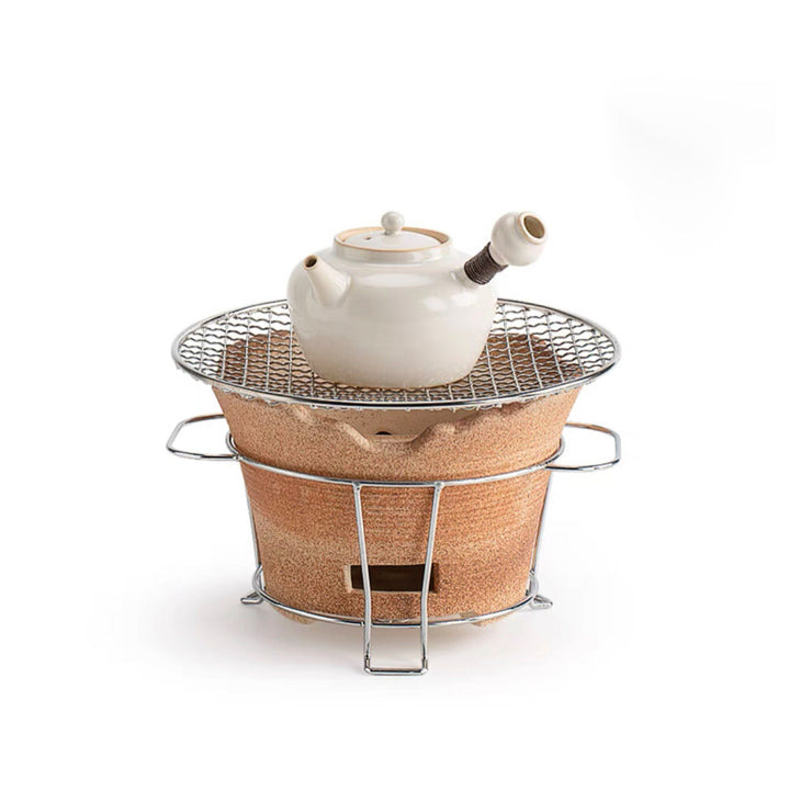 Tea & BBQ time | teapot with Carbon Stove set | Home yard decor | New home gift
