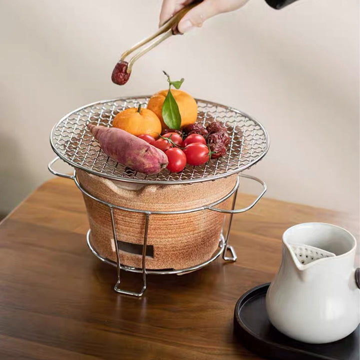 Tea & BBQ time | teapot with Carbon Stove set | Home yard decor | New home gift