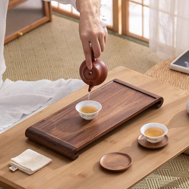 Cozy Wooden Tea Serving Tray