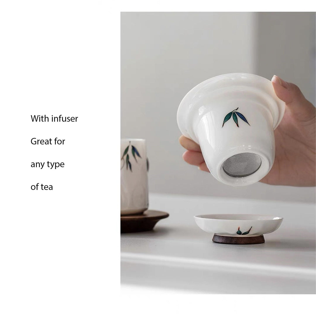 Hand-painted boho tea&coffee mug set