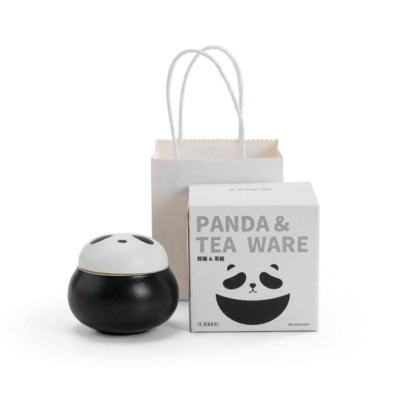 Cozy mini panda tea coffee container - Teaware Space