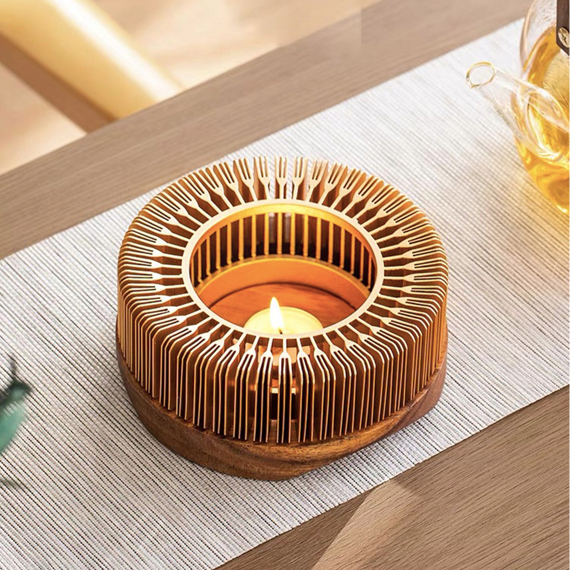 Tea warmer candle stove set - Teaware Space